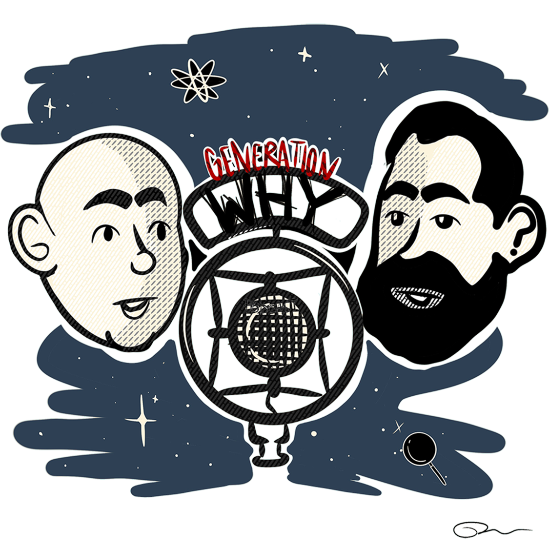 Retro Justin and Aaron Sticker
