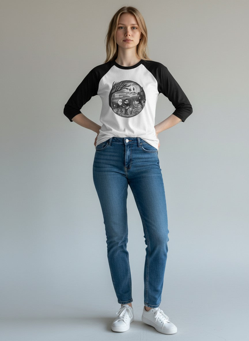 Raglan olde timey werewolf tee for woman and men