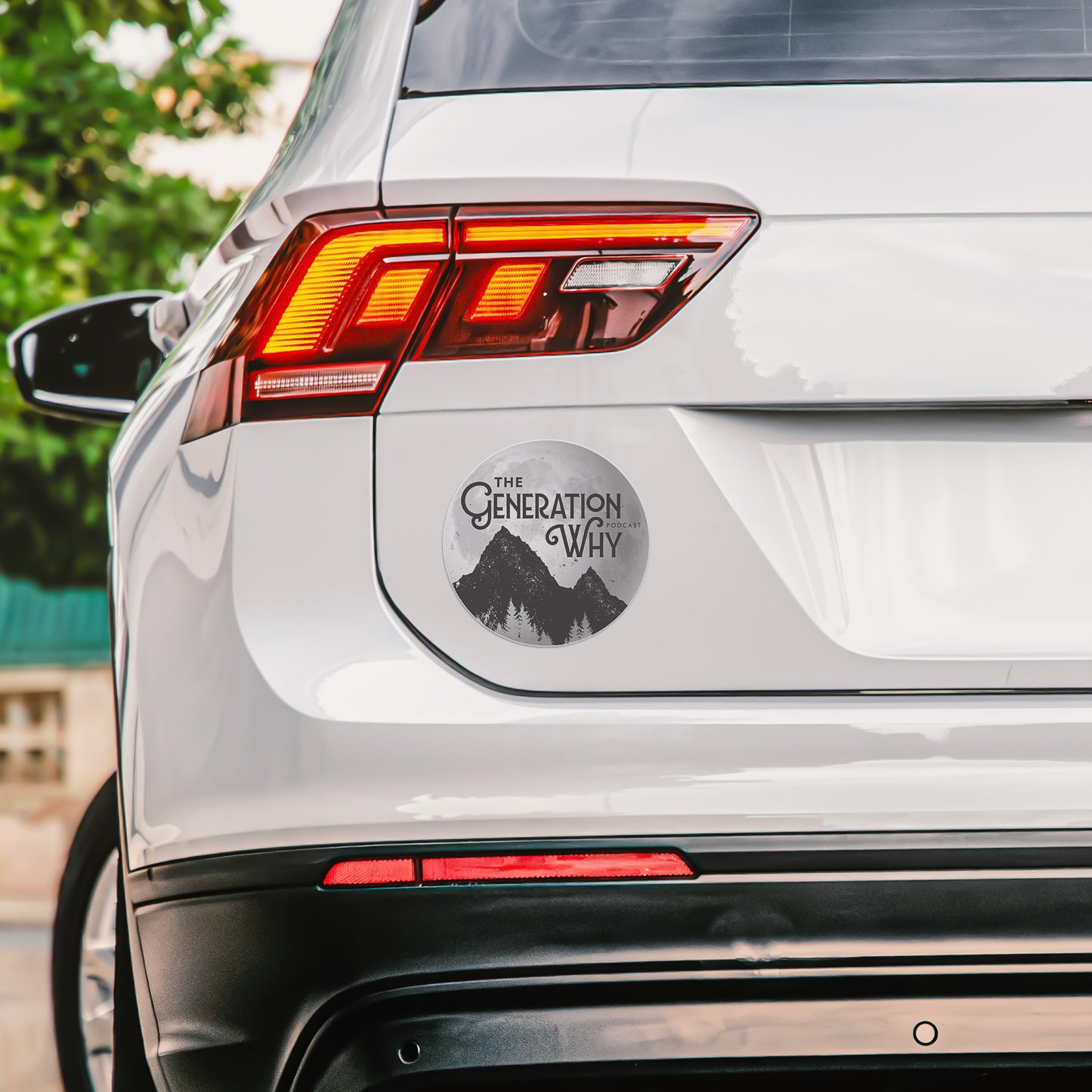 Moon Logo Round Magnet