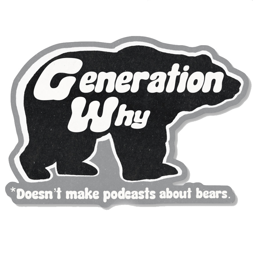man or bear Sticker