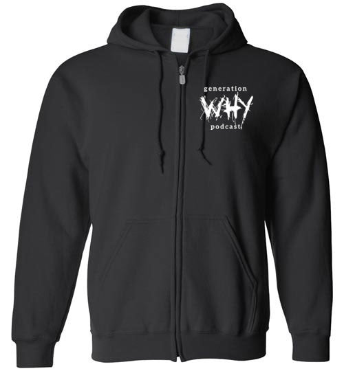 Skull Juss Sayin' Zippered Hoodie