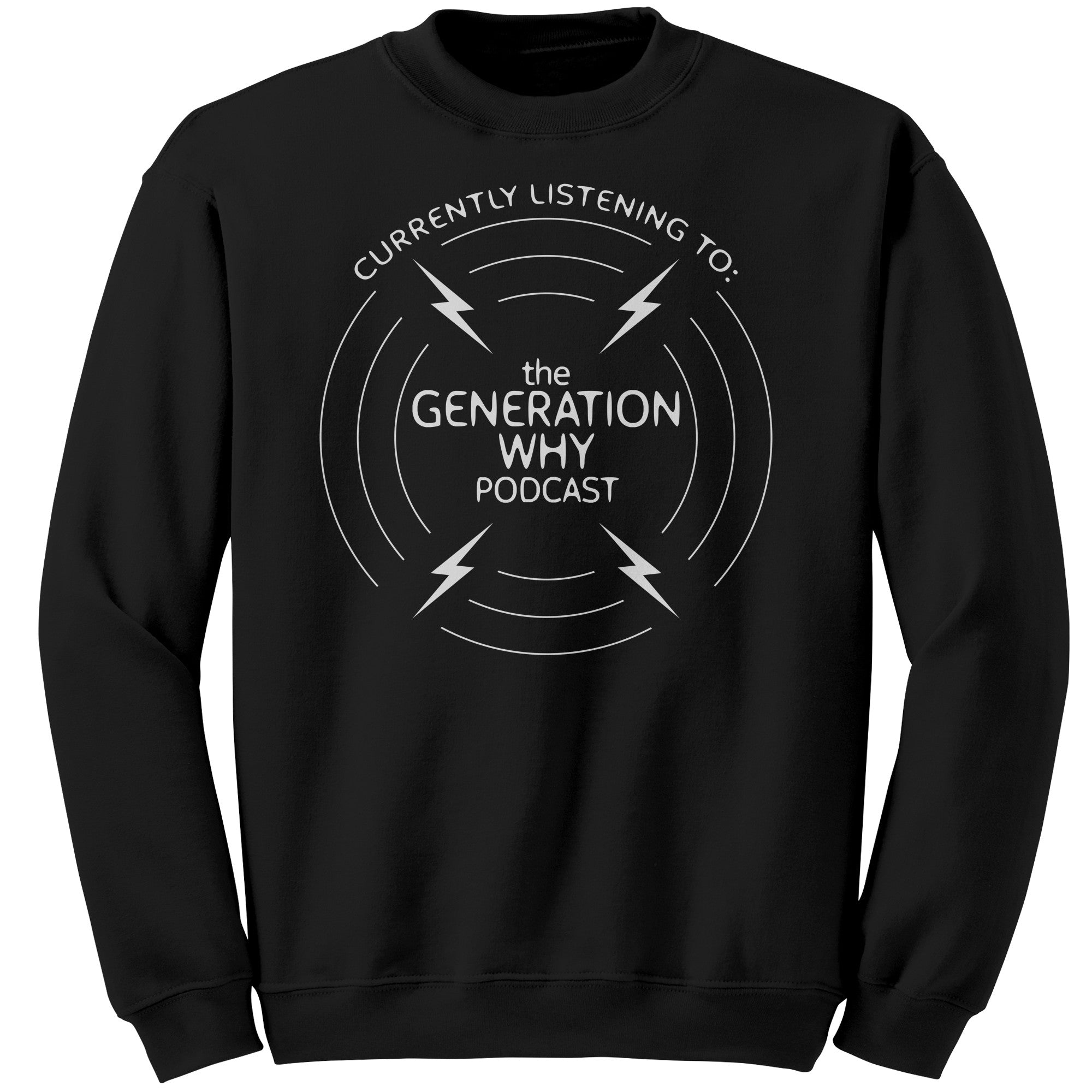 Currently Listening Crewneck Sweater