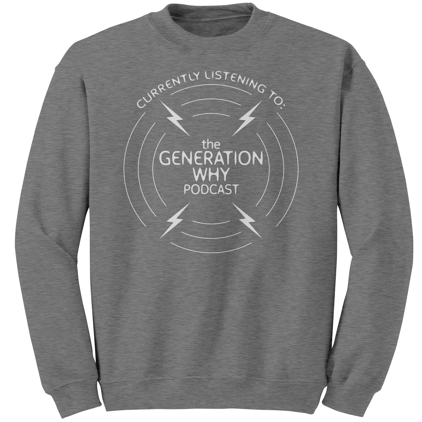 Currently Listening Crewneck Sweater