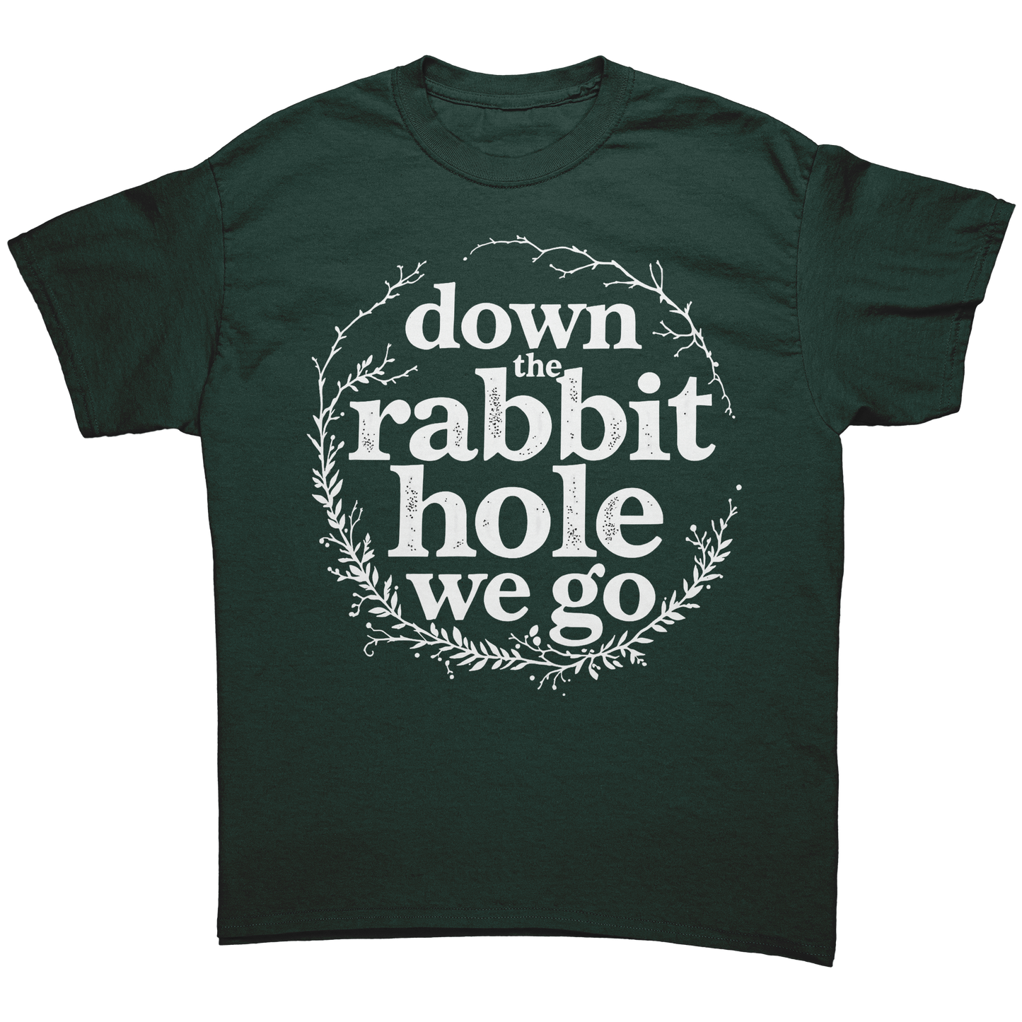 Down_the_Rabbit_Hole_Unisex_Tshirt_Forest_Green_Mockup.png_15373668