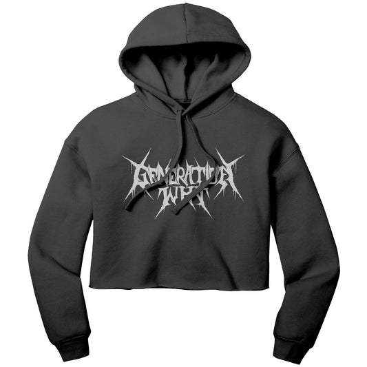 Justin's Metal Tee Cropped Hoodie