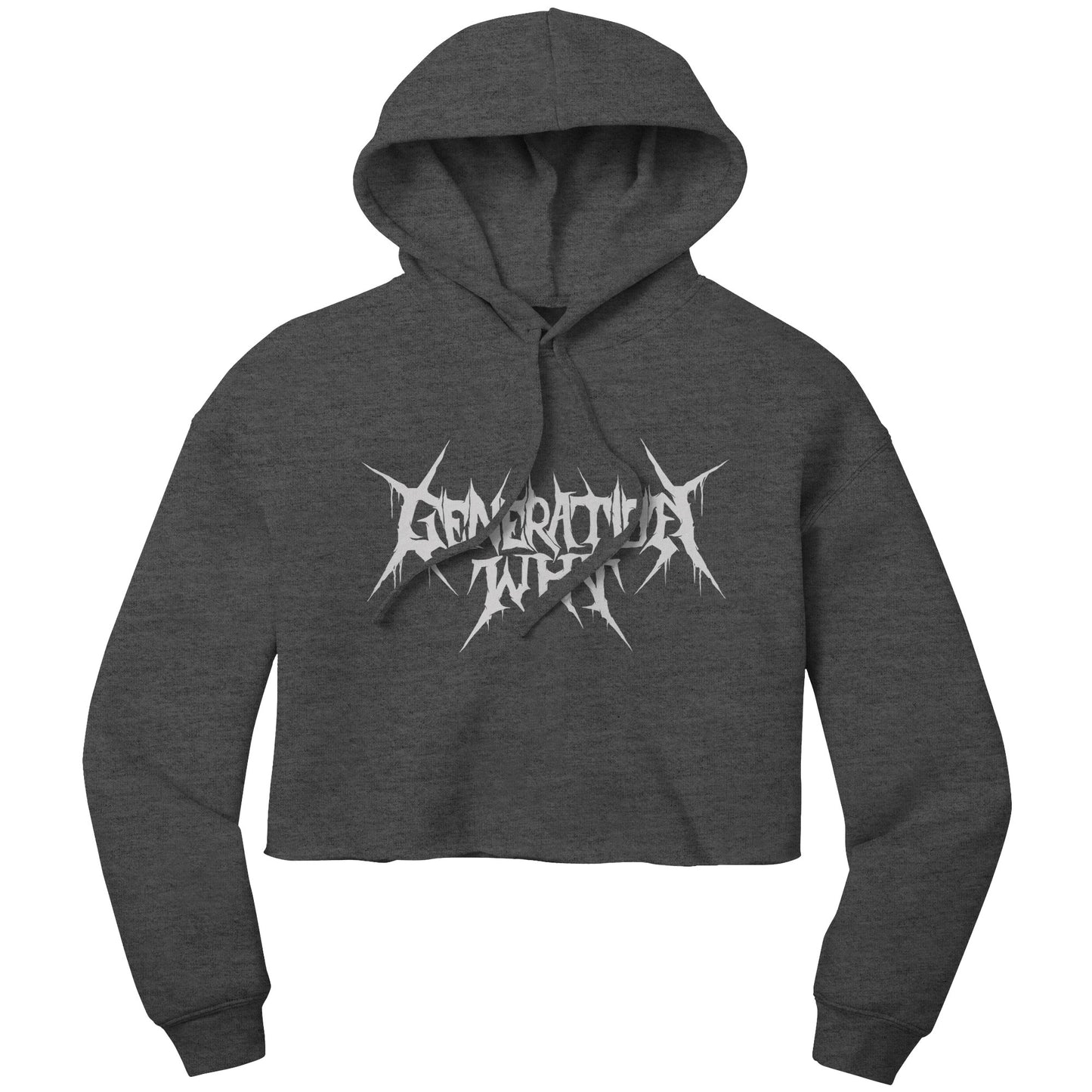 Justin's Metal Tee Cropped Hoodie