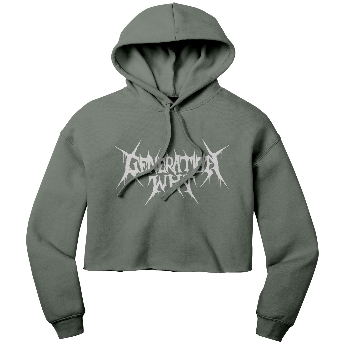 Justin's Metal Tee Cropped Hoodie