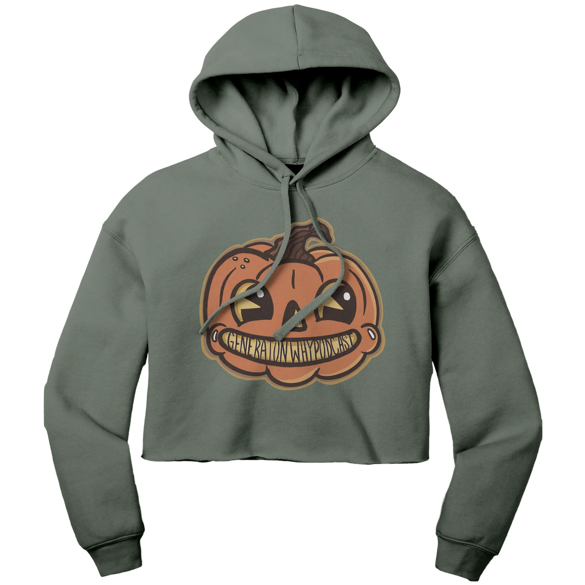Limited_Jack-O-Latern_Womens_Crop_Fleec_Military_Green_Front_Mockup.png_16106014