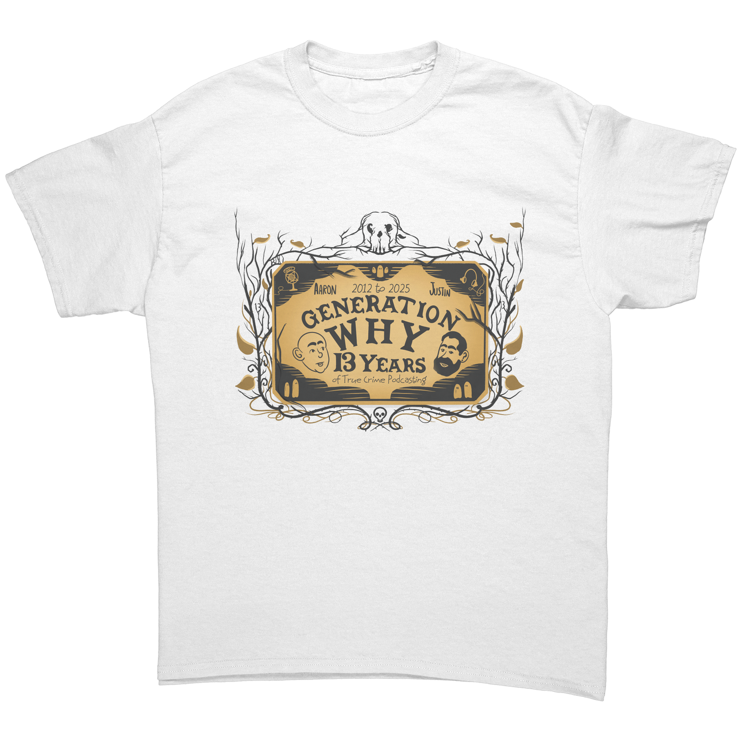 Lucky_13_Years_Unisex_Tee_White_Front_Mockup.png