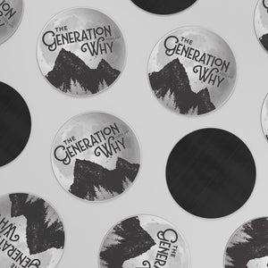 Moon Logo Round Magnet