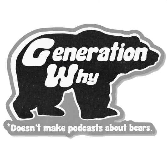 man or bear Sticker