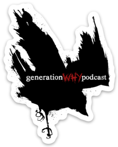 Generation Why Die Cut Crow Sticker