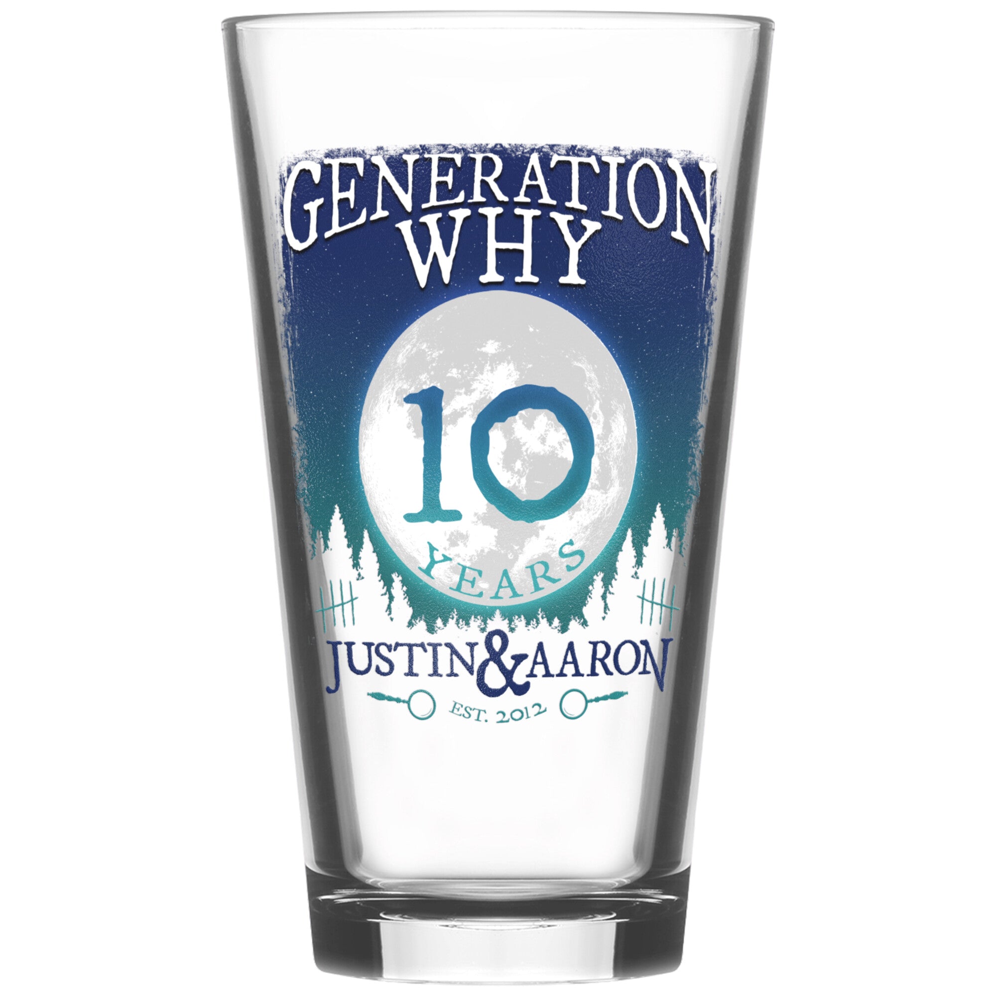Ten Year Anniversary 16oz Pint Glass